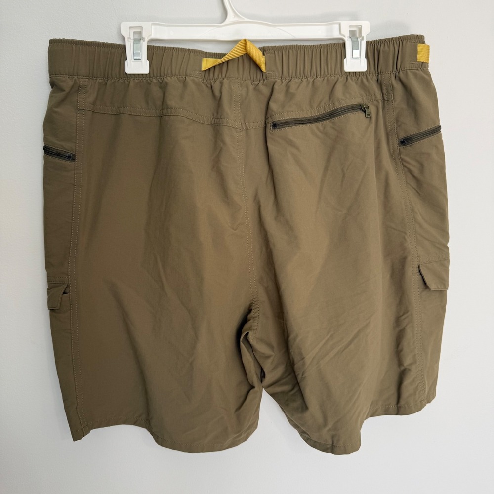 H9 Patagonia Gi III Cargo Shorts Mens XL Green Khaki Nylon Belted Hiking Outdoor - Picture 6 of 8